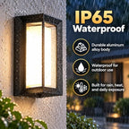 Outdoor Wall Lights, Outdoor Lights for House, 2200LM 3CCT Dimmable IP65 - Image 5