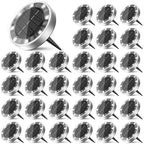 30 Solar Lights Outdoor Waterproof, 8 LED Solar Ground Lights by Unknown
