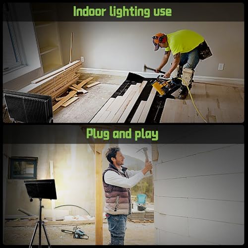 300W LED FloodLights, 36000LM Dimmable, 3 Colors Selectable (3000K 4500K 6000K), IP66 Waterproof, Outdoor Security Flood Light for Garden, Stadium, Field (2 Pack) - Image 6