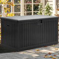 YITAHOME 260 Gallon Double-Wall Deck Box with Divider & Side Handles by YITAHOME