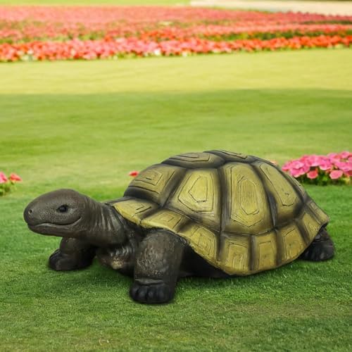 SKYFIRE Turtle Statues for Garden - 34.2” x 18.1” x 11.4” Fiber Reinforced Concrete Figurine Statue, Garden Sculptures & Statues Decor for Outdoors, Lawn, Yard - Outdoor Ornaments Gardening Gifts by SKYFIRE