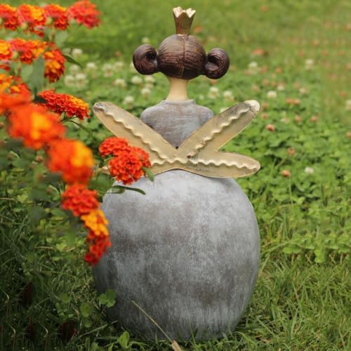 Vintage Resin Fairy Garden Statues, Distressed Figurines Yard Decor - Image 5