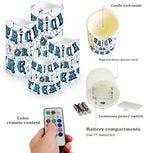 Trick or Treat Battery Operated Candles with Flickering Flame Timer Flameless Fake Pillar Candles Color Changing Led Electric Candles Tea Light for Halloween Party Home Table Kitchen Decor - Image 3