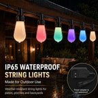 50FT Outdoor String Lights, IP65 Color Changing Patio Lights, App Remote - Image 6