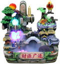 LUNIZ Waterfall Fountain Tabletop Fountain Rockery Water Fountain Home Resin Crafts Decoration Living Room Creative Decoration for Home Office by Unknown