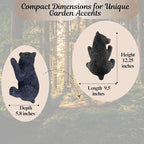 BestGiftEver Resin Black Bear Sculpture - Cub Tree-Mounted Ornament - Image 3