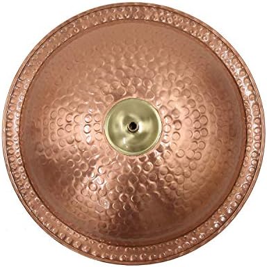 Achla Designs BBHC-02T-TR Hammered Tripod Stand Birdbath, Polished Solid Copper, Black - Image 4