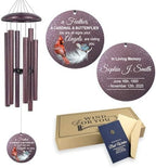ASTARIN Custom Cardinal Wind Chimes for Loss of Lover Mom Dad, Butterfly Wind Chime Memorial Sympathy Gifts for Remembrance, Windchimes in Memory of a Loved One by Astarin