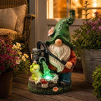 Garden Gnome Solar Light Statue for Outdoor Decoration - Image 7