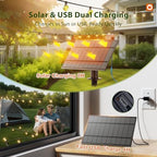 addlon 200FT(2 Pack*100FT) Solar String Lights Outdoor Waterproof Remote - Image 2