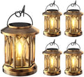 Solar Lantern Outdoor Lights with Wall Mount Kit, Upgraded Solar Lanterns by TuyLuxeHome