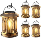 Solar Lantern Outdoor Lights with Wall Mount Kit, Upgraded Solar Lanterns by TuyLuxeHome