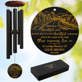 Personalized Memorial Wind Chime – Scenic Landscape Remembrance with Custom Name & Years – in Loving Memory Tribute – Sympathy Gift for Loss of Loved One – Outdoor Windchime for Garden, or Porch by AlpadilCo