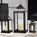 NEEDOMO Lanterns Decorative Outdoor&Indoor, Set of 3 Outdoor Lanterns for Porch, Vintage Candle Lantern Decor for Living Room, Fireplace, Fall, Christmas, Garden, Wedding, Yard, Bronze by NEEDOMO-LightUpYourSpace