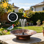 Solar Bird Bath for Outside, Outdoor Metal Bird Bath Fountains - Image 3