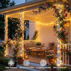 SyouHome Solar String Lights Outdoor, 6 Pack 600 LED Solar Christmas Lights - Image 2