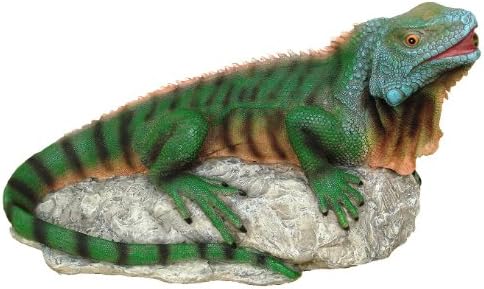 Design Toscano Ike, the Iguana Spitter Piped Statue by DesignToscano