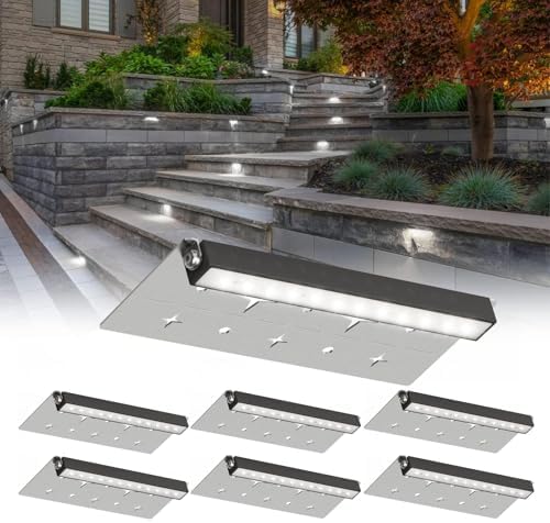 HIBOITEC Hardscape Lighting Low Voltage 7 Inch Retaining Wall Lights 6Pack by HIBOITEC
