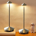 Portable Led Cordless Lamp Table Light 2 Pack, Rechargeable 6000mAh Battery Outdoor Table Lamp for Dinning Restaurant Patio Bedroom Camping, IP54 Waterproof, Dimmable by XMINKDZA