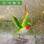 Goodeco Hummingbird Statue Garden Decor - Handmade Metal Outdoor Figurine - Image 5