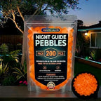 2026 New Glow in The Dark Rocks Outdoor, 1000 PCS Glowing Pebbles for Garden Outdoor, Luminous Rocks for Walkway Patio Lawn Yard Landscaping, Fish Tank Aquarium Decor (Orange,1000) by Unknown