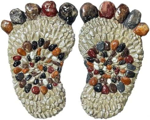 Outdoor Stepping Stones 2-piece Set - Garden Decoration Artificial Pebbles by QZSDBWHCBHomeDecor
