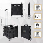 Olympia Tools 85-010 Grand Pack-N-Roll Portable Tools Carrier with Telescopic Handle, 80 Lb. Load Capacity, Black 2025 New Version - Image 3