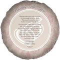 Magnolia Garden 10-Inch Marriage Takes Three Decorative Stepping Stone – Christian Wedding Resin Garden Tile – Pink Rose Floral Religious Outdoor Accent by DicksonsGifts