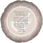 Magnolia Garden 10-Inch Marriage Takes Three Decorative Stepping Stone – Christian Wedding Resin Garden Tile – Pink Rose Floral Religious Outdoor Accent by DicksonsGifts