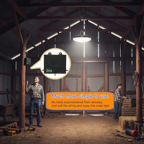 HULPPRE Solar Shed Light with Pull String,Indoor&Outdoor,Daytime or Night - Image 3