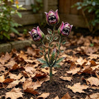 Metal Flower Garden Stake 2D Flat Decorative Garden Stakes (Rustproof) - Image 2