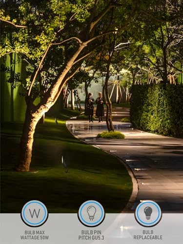 LEONLITE 4-Pack 9 Inch Landscape Spotlight with 7W 3000K MR16 Bulbs - Image 3