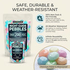 Brighten Up Your Garden with Colorful Glow in the Dark Garden Stones - Luminous Pebbles Perfect for Outdoor Decor, Fish Tanks & Patios (1000pcs) - Image 6