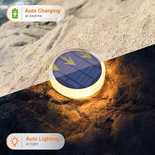 YiLaie Solar Step Dock Deck Stair Stick on Lights for Outside Solar Powered - Image 5
