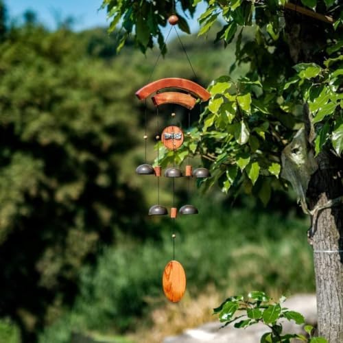 Copper Wind Chimes, Soothing Tuned Bells for Garden, Yard, Home Decor - Image 4