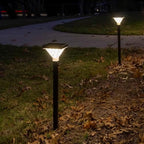 Gama Sonic Luxor Solar Pathway Light, Black Aluminum, 50 Lumen LED Landscape Solar Path Lamp - 2 Pack (146iP250080) - Image 2