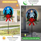WAIU Solar Powered Nativity Scene Garden Stake, Waterproof Outdoor Christmas Patio Decor - Image 4