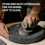 Stone Bird Bath, 10 inch Heavy Bird Bath Bowl Only for Outdoor,Tabletop, Ground Patio Garden Decor, Weather-Resistant Easy to Clean - Image 5