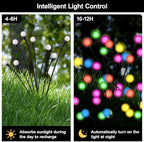 Solar Firefly Lights Outdoor Multicolor Swaying Garden Decor 4 PK - Image 2