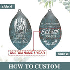 ASTARIN Personalized Name 35" Memorial Wind Chimes for Outside, Metal Sympathy Gifts for Loss of Mother Father Loved One, Bereavement Wind Chime in Memory Gift, Decor Garden Patio,Produced in Texas - Image 3