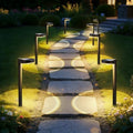 APONUO 16 Pack Solar Pathway Lights Outdoor, 3 Color Temperatures Selectable CCT, Focused Ground Spot Lens, Brighter Up to 12 Hrs IP65 Waterproof Path Lights for Walkway Driveway Yard Garden, Black by APONUO