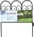 Origin Point Jasmine Classic Decorative Steel Landscape Border Fence Section by Garden+Zone