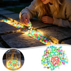 Colorful Glow in The Dark Garden Rocks,Outdoor Luminous Stones for Glow in the Dark Walkways, Artificial Landscape Rocks Night Guide Luminous Pebbles for Garden Lawn Path Yard Decor (800, Mixed) - Image 7