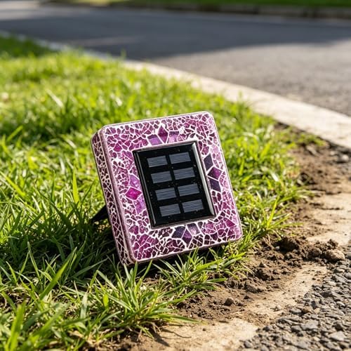 Solar Ground Light Outdoor LED Disk Light for Pathway and Yard Decorative Solar Ground Lamp & Strong Construction - Image 4