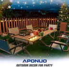 APONUO Solar Step Deck Fence Lights, Outdoor Waterproof Led, 1.77x3.14x1.73in, Black, Warm White, 16 Pcs, Path, Light, for Patio, Stairs, Garden Pathway, Step and Fences - Image 4