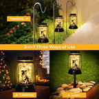 kyoryuger Border Collie Gifts for Women/Men Border Collie Solar Lanterns Dog Mom Birthday, Dog Lovers Lantern, Pet Loss Pet Memorial Lights, Solar Garden Decor Outside for Yard, Patio,Backyard,Porch - Image 3
