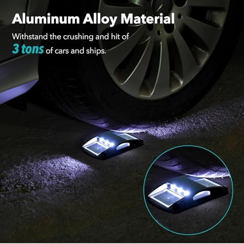 AGPTEK Solar Driveway Lights 4 Pack, Outdoor Deck Dock Marine Waterproof - Image 4
