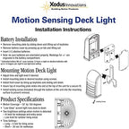 Xodus Battery Operated LED Deck/Stair Light, Motion Sensor, Bronze, 2 Pack - Image 6