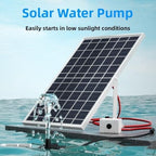 6W Solar Water Pump With 9V Panel, 12V Submersible Pump for Fountain Pond Fish Tank and Rockery, 240L/H Circulation System with Filter and 2m Hose for Outdoor Garden Use(Without switch) - Image 4