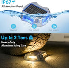 Solar Driveway Lights Deck Dock Lights Outdoor 12 Pack, 9 Colors in 1 - Image 5